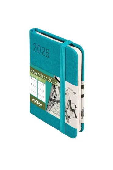 Kalendarz 2026 A7 Awangarda TDW turkusowy