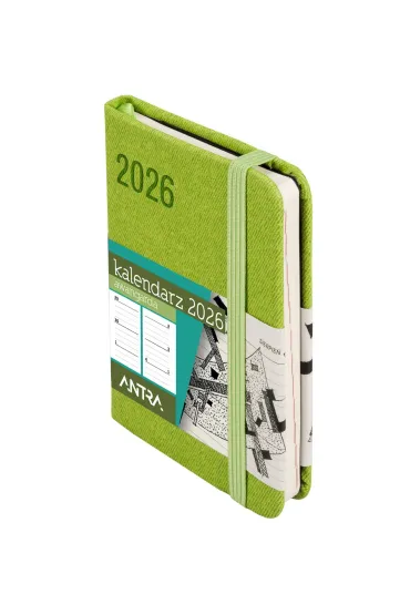 Kalendarz 2026 A7 Awangarda TDW zielony