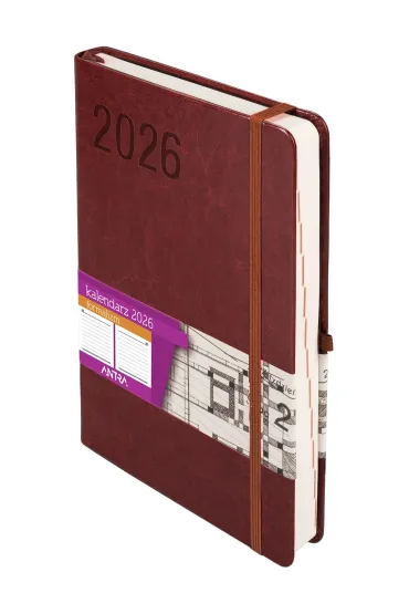 Kalendarz 2026 A5 Formalizm brązowy DNS