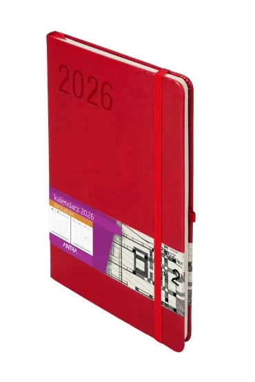 Kalendarz 2026 A5 Formalizm czerwony TDW
