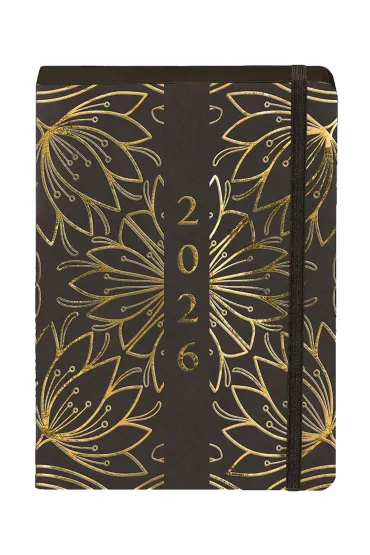 Kalendarz 2026 A5 Kraft DNS kwiaty