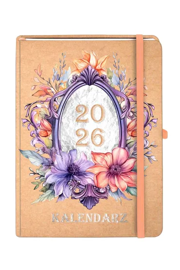 Kalendarz 2026 A5 Kraft TNS Lustro