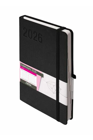 Kalendarz 2026 A5 Rubi czarny DNS