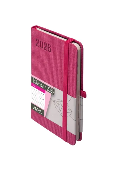 Kalendarz 2026 A6 Rubi różowy TDW