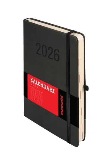 Kalendarz 2026 A5 Memofix DNS czarny