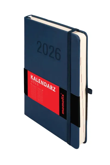Kalendarz 2026 A5 Memofix DNS granatowy
