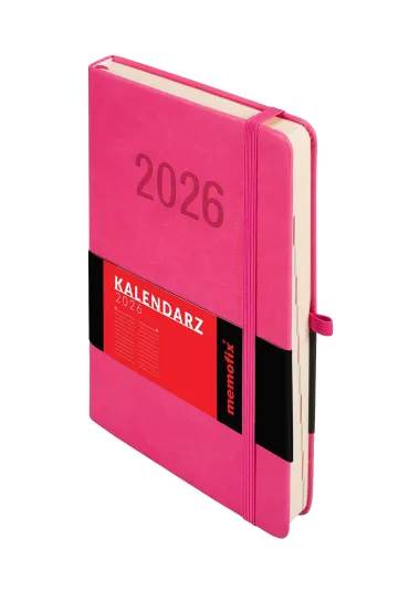 Kalendarz 2026 A5 Memofix DNS różowy