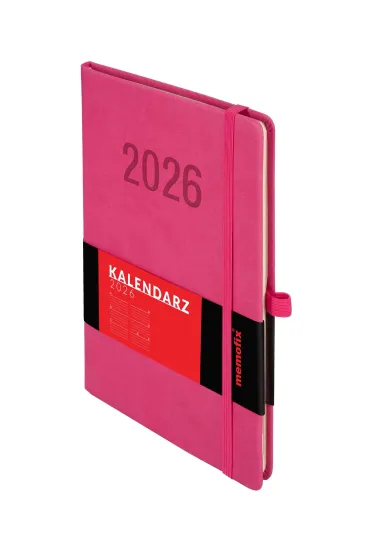Kalendarz 2026 A5 Memofix TDW różowy