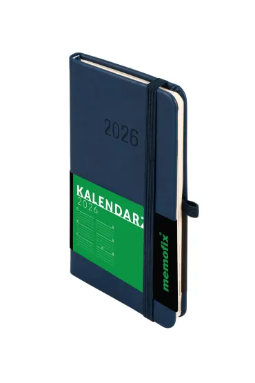 Kalendarz 2026 A6 Memofix TDW granatowy