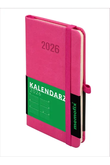 Kalendarz 2026 A6 Memofix TDW różowy