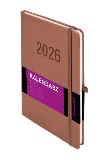 Kalendarz 2026 B5 Memofix TDW mocha mousse