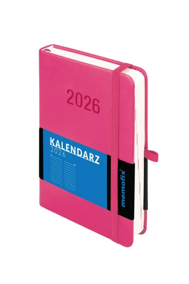 Kalendarz 2026 B6 Memofix DNS różowy