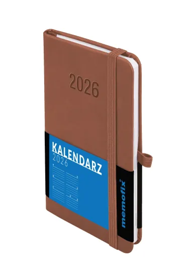 Kalendarz 2026 B6 Memofix TDW mocha mousse