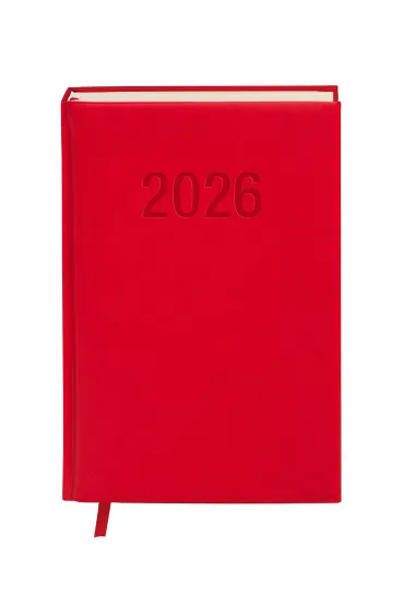 Kalendarz 2026 A5 Colorfix DNS czerwony