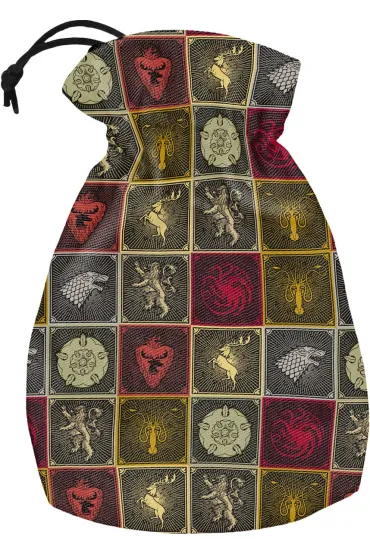 Game of Thrones, worek na kości z wzorem herbów