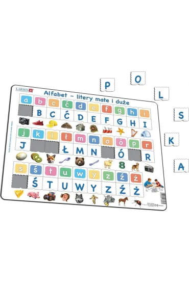 Układanka Alfabet - Litery małe i duże Maxi