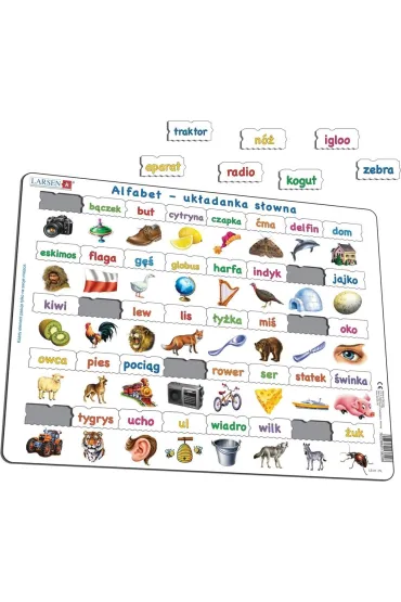 Układanka Alfabet - Słowa Maxi