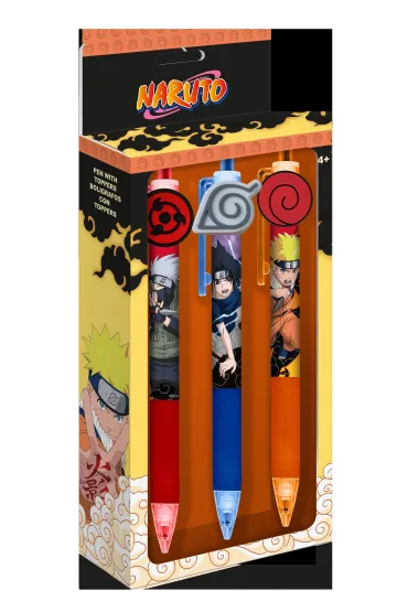 Długopis z Toperem Naruto 3 sztuki NA00004