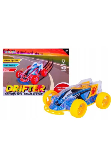 Auto drift z efektami świetlnymi i dźwiękiem