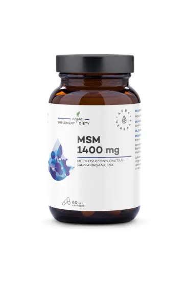 MSM 1400 mg, siarka organiczna Suplement diety