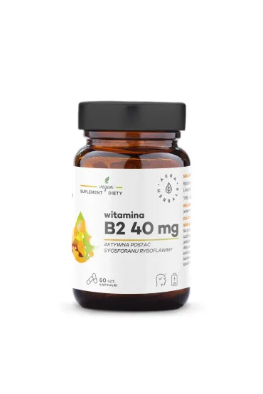 Witamina B2 R-5-P 40 mg, ryboflawina Suplement diety