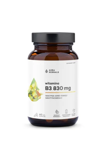 Witamina B3 830 mg, niacyna Suplement diety