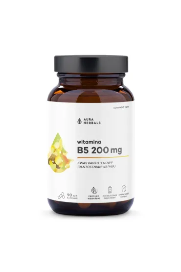 Witamina B5 200 mg, kwas pantotenowy Suplement diety