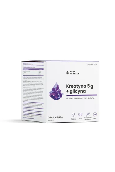 Kreatyna 5 g, monohydrat + glicyna Suplement diety