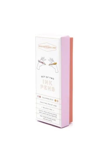 Zestaw 2 długopisów Rosewood&Blush w pudełku