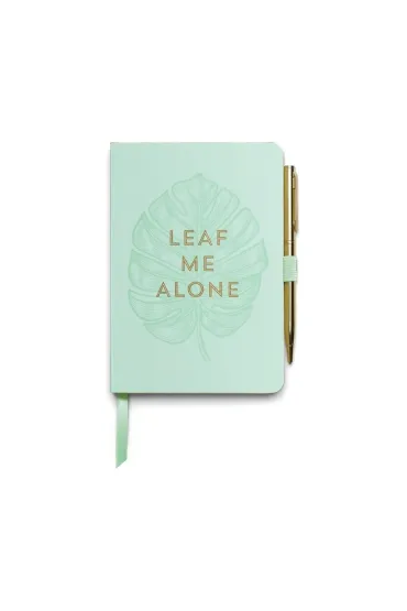 Notatnik z długopisem Leaf Me Alone
