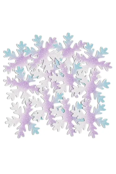 Naklejki z pianki śnieżynki 12 szt