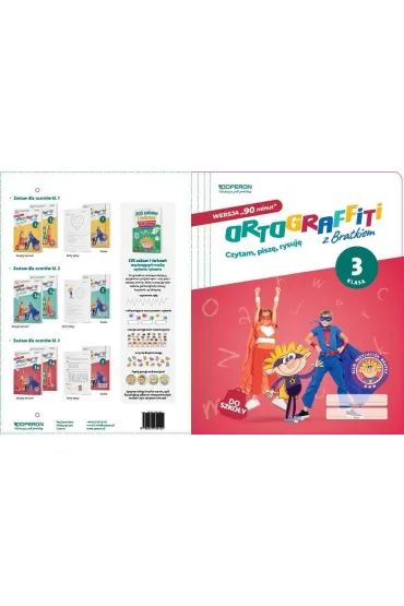 Teczka do zestawu Ortograffiti z Bratkiem 3 90 min