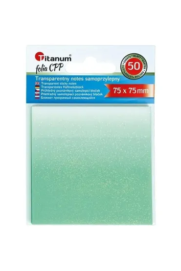 Notes samoprzylepny transparentny 75x75mm 50K