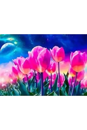 Mozaika diamentowa - tulipany