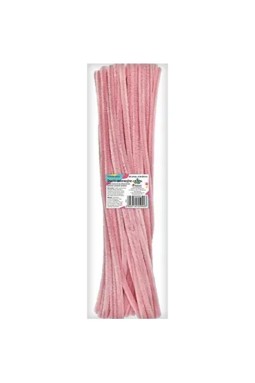 Druciki dekoracyjne 0,6x30cm pastel różowe 50 szt