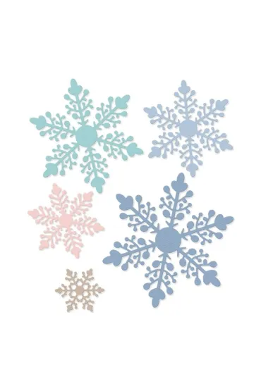 Zestaw wykrojników - Śnieżynki 5 szt