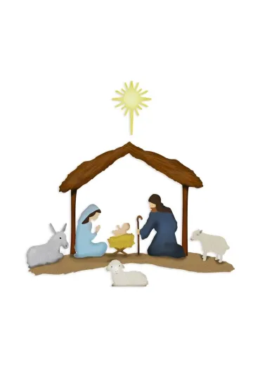 Zestaw wykrojników - Szopka bozonarodzeniowa 9 szt