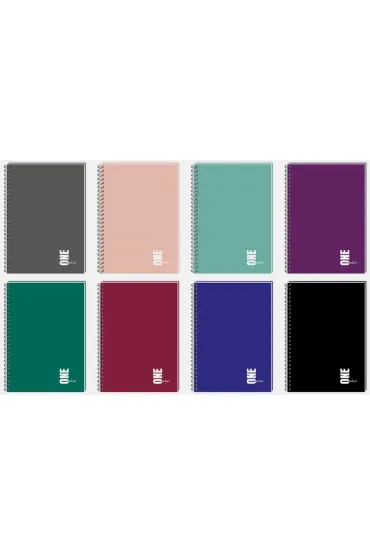 Kołozeszyt A5/100K kratka UV One Color (5 szt)