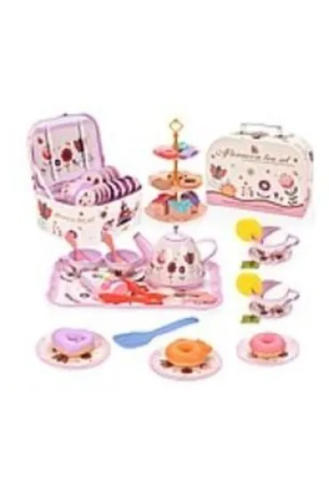 Zestaw do herbaty w kuferku 19el