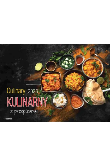 Kalendarz 2026 ścienny album. 28,5x20cm Kulinarny