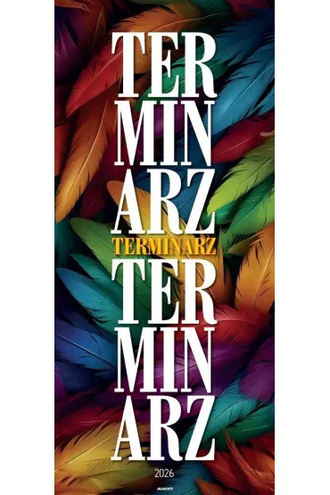 Kalendarz 2026 ścienny paskowy 22x49cm Terminarz