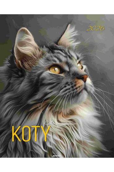 Kalendarz 2026 ścienny A3 Koty