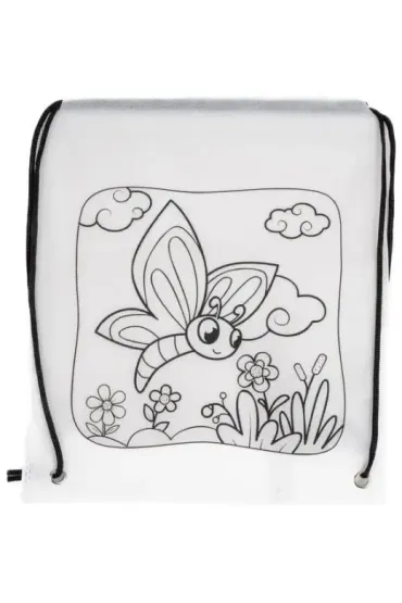 Worek szkolny do malowania Tinting motyl