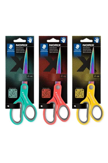 Nożyczki Norix 21cm kolorowe ostrze mix