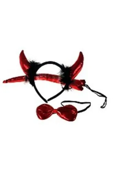Opaska rogi diabełka z ogonem