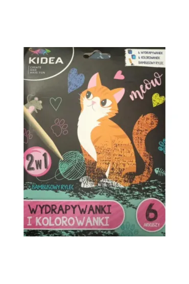 Kotki. Wydrapywanki I Kolorowanki Kidea