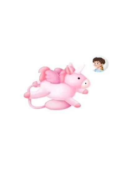 Maskotka na magnes Jednorożec