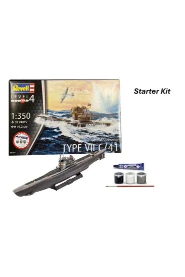 Revell Starter Kit-German Submarine Type VII C/41