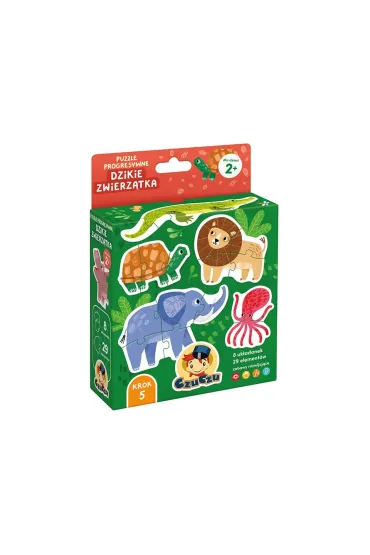Puzzle progresywne Dzikie zwierzątka