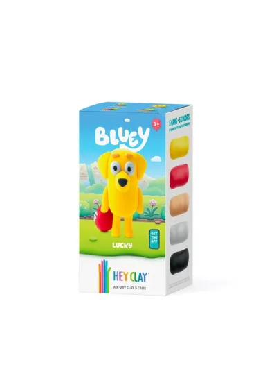 Hey Clay - Figurka Bluey Lucky + akcesoriami 5pak
